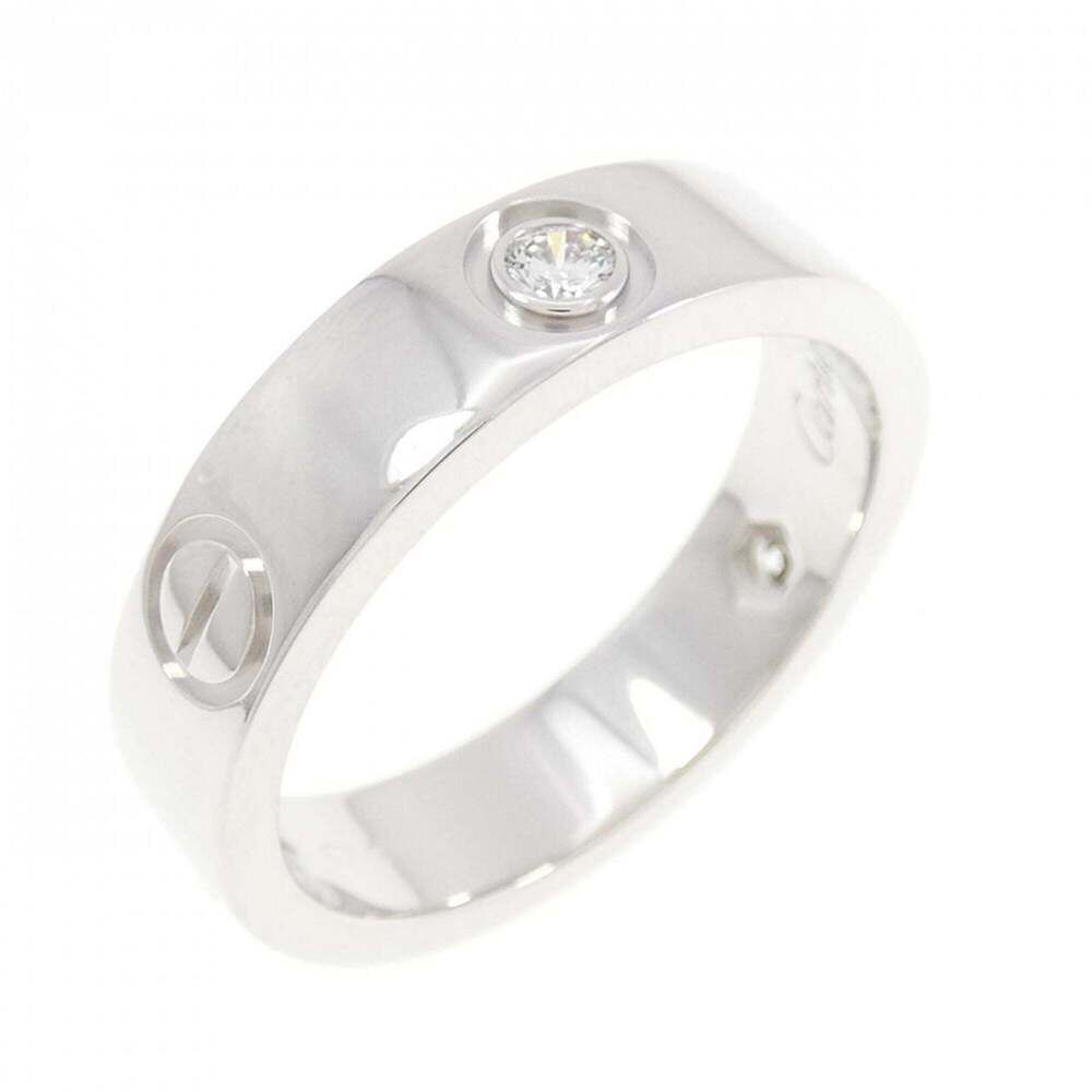 CARTIER Silver Diamond Love Ring